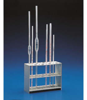STAND PIPETTE VERTICAL PP, 16 PL, 200x75, 150mm H
