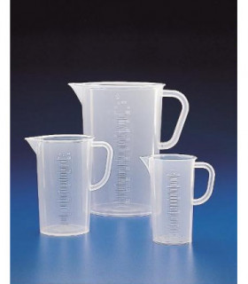 JUG GRAD T/F PP, 250ml, Div. 5ml, Start at 50ml 73mm D, 119mm H