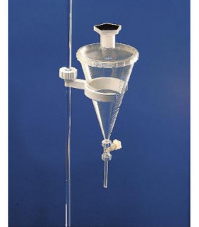 FUNNEL, SEPARATING TPX, 500ml, Grad 2/5/25ml, to level 20/50/500ml, NS DIN 29/32