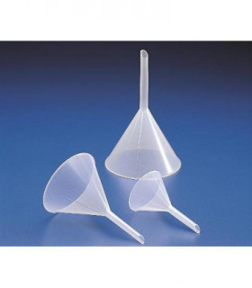 FUNNEL ANALYTICAL PP, 66mm D, cap 50ml, Stem: 62mm L, 10mm D