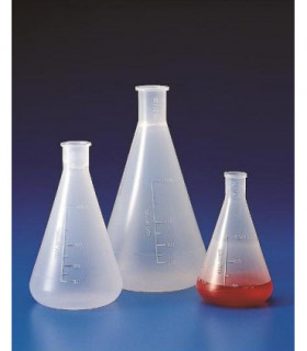 FLASKS ERLENMEYER PP, 50ml, Grad 10ml, Neck 14/23