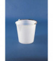 BUCKET-WITH SPOUT LDPE, 9L, 280mm D, 250mm H, WHITE