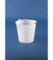 BUCKET-WITH SPOUT LDPE, 17L, 340mm D, 310mmH, WHITE