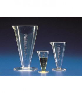 MEASURES CONICAL GRAD TPX, 1LT, Grad 20ml, 263mm H