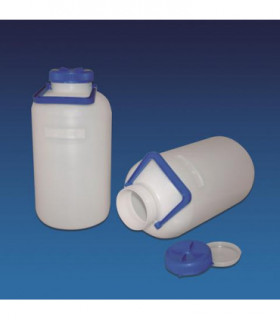 BOTTLE-STORAGE W/N HDPE, 5LT, Neck 84mm int,, 94mm ext, 340mm H, 170mm D