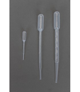 PIPETTE PASTEUR 3ml, NON STERILE PE, 160mm L