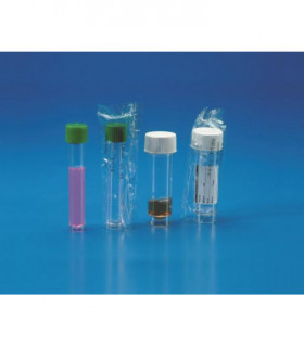 TEST TUBE+ SCREW CAP PS, 30ml, 25mm D, 92.4mm H, STERILE I/W