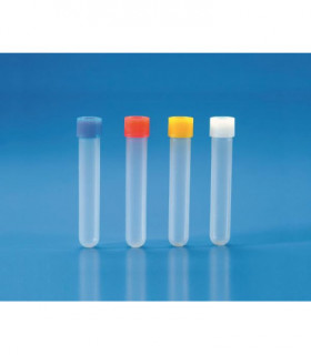 TEST TUBE + SCREW CAP PP, 15ml, 16mm D, NON-STER, 100mm H, RCF4.000 grad in 2ml up to 12ml