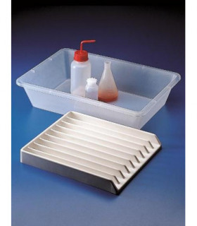 TRAY INPUT PVC, 9 CHANNEL , 25mm W, 300 x355 x42mm