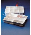 TRAY INPUT PVC, 12 COMPARTMENT, 303x403x63mm, Compartments: 90x90mm